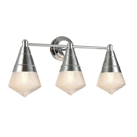 Maxim Lighting Hargreaves 3-Light Bath Vanity, Polished Chrome 10393PRPC